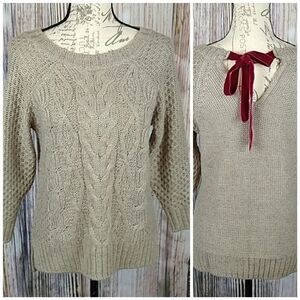 𝅺The Limited Tie Back Keyhole Knit Sweater